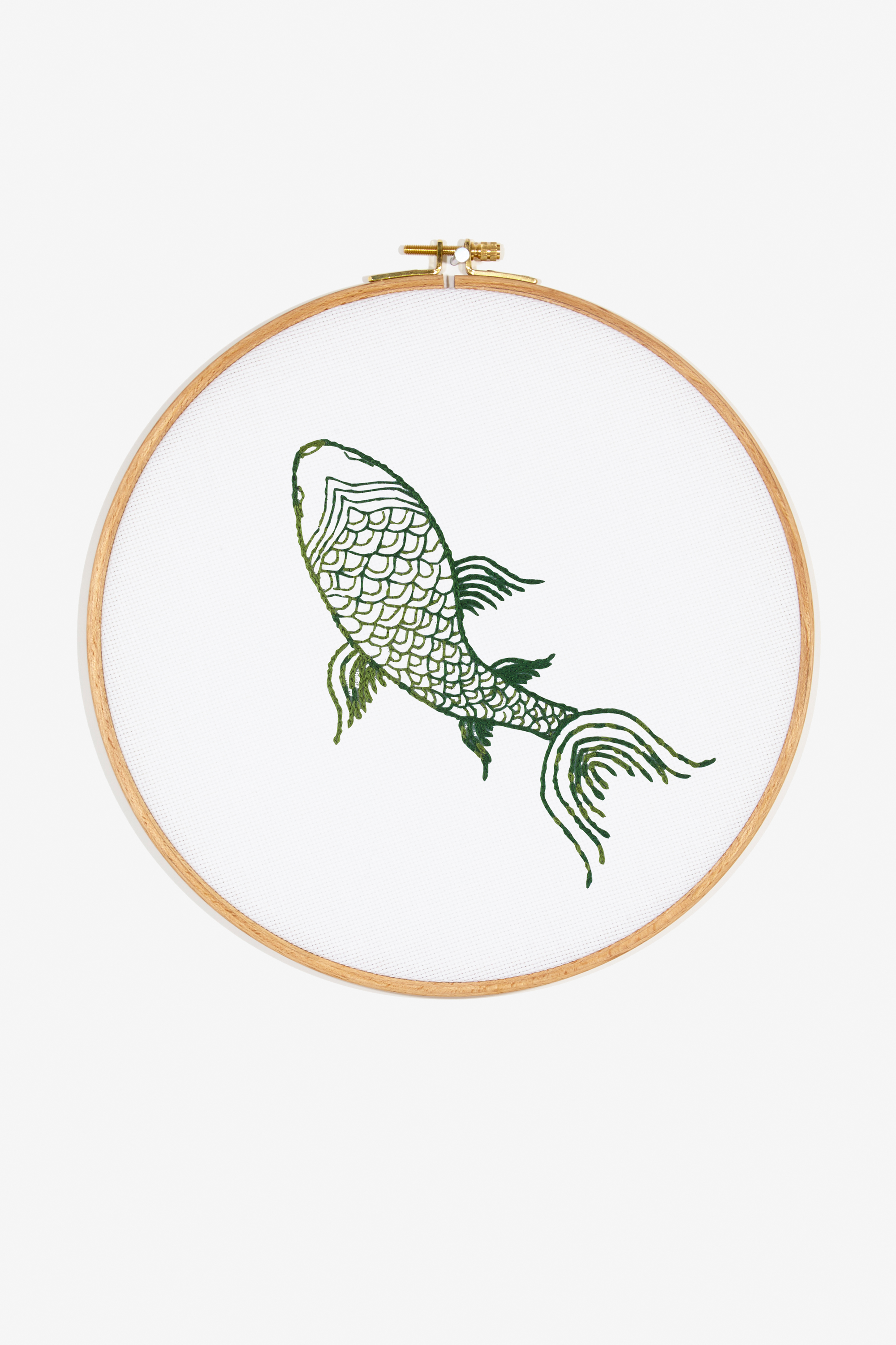 Koi shop fish embroidery