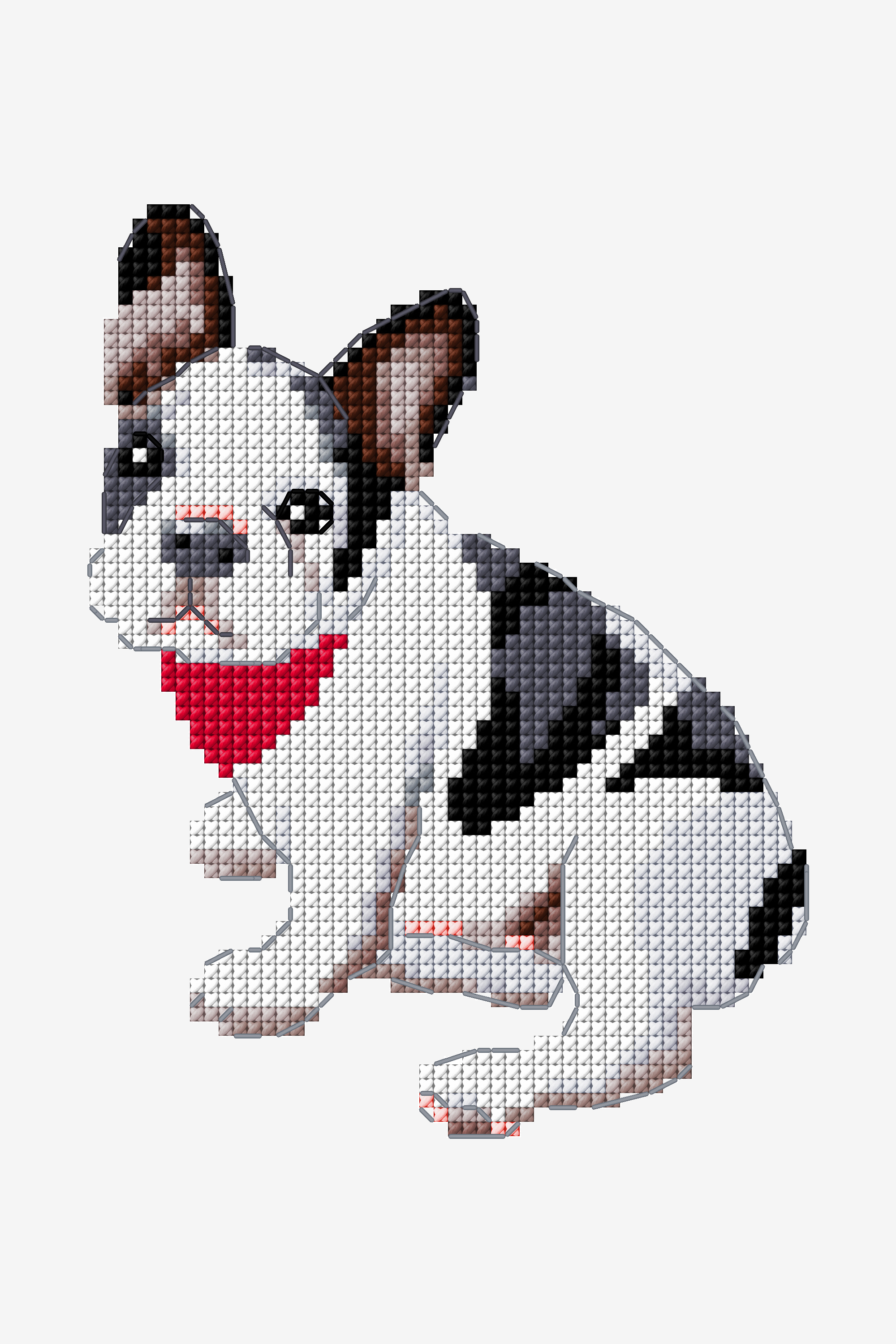 French Bulldog Cross Stitch