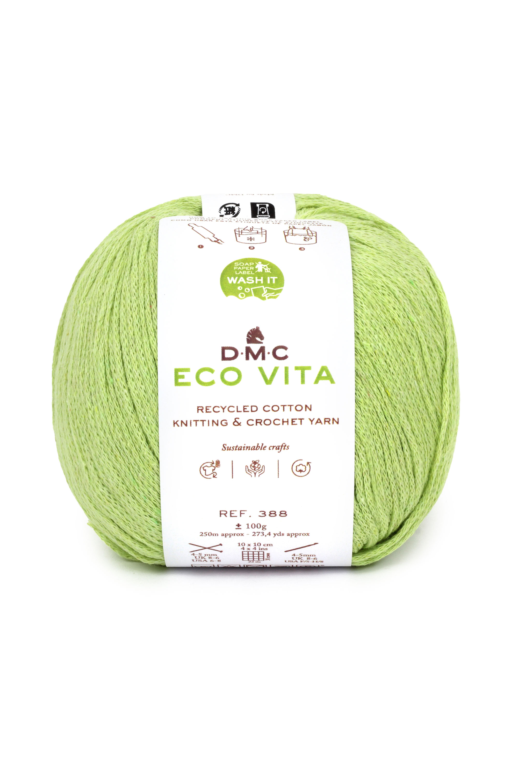 Eco Vita Recycled Cotton Knitting & Crochet Yarn DMC