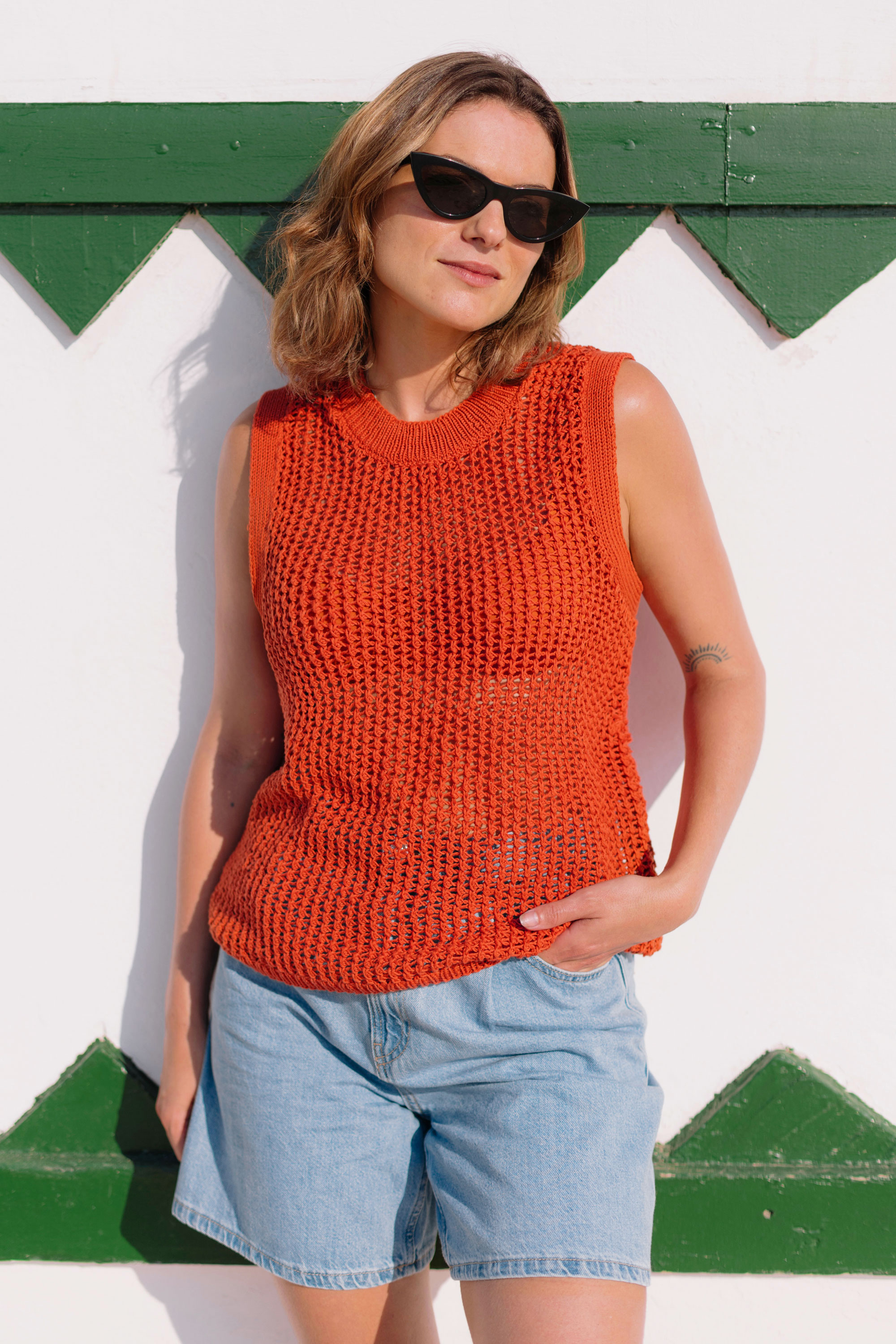 Image for KNIT-302-TOP-CORAIL