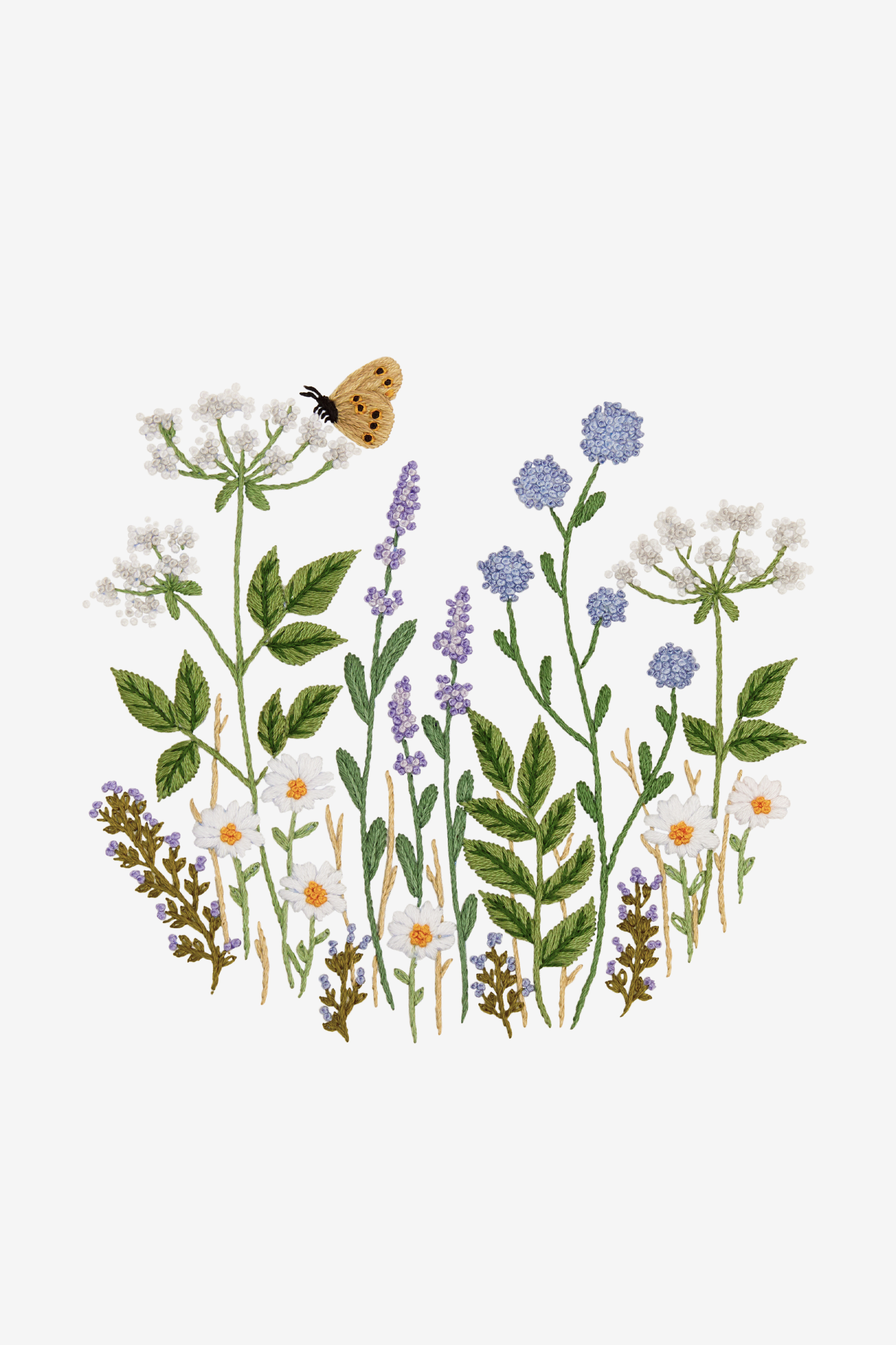 Wildflower Embroidery Pattern