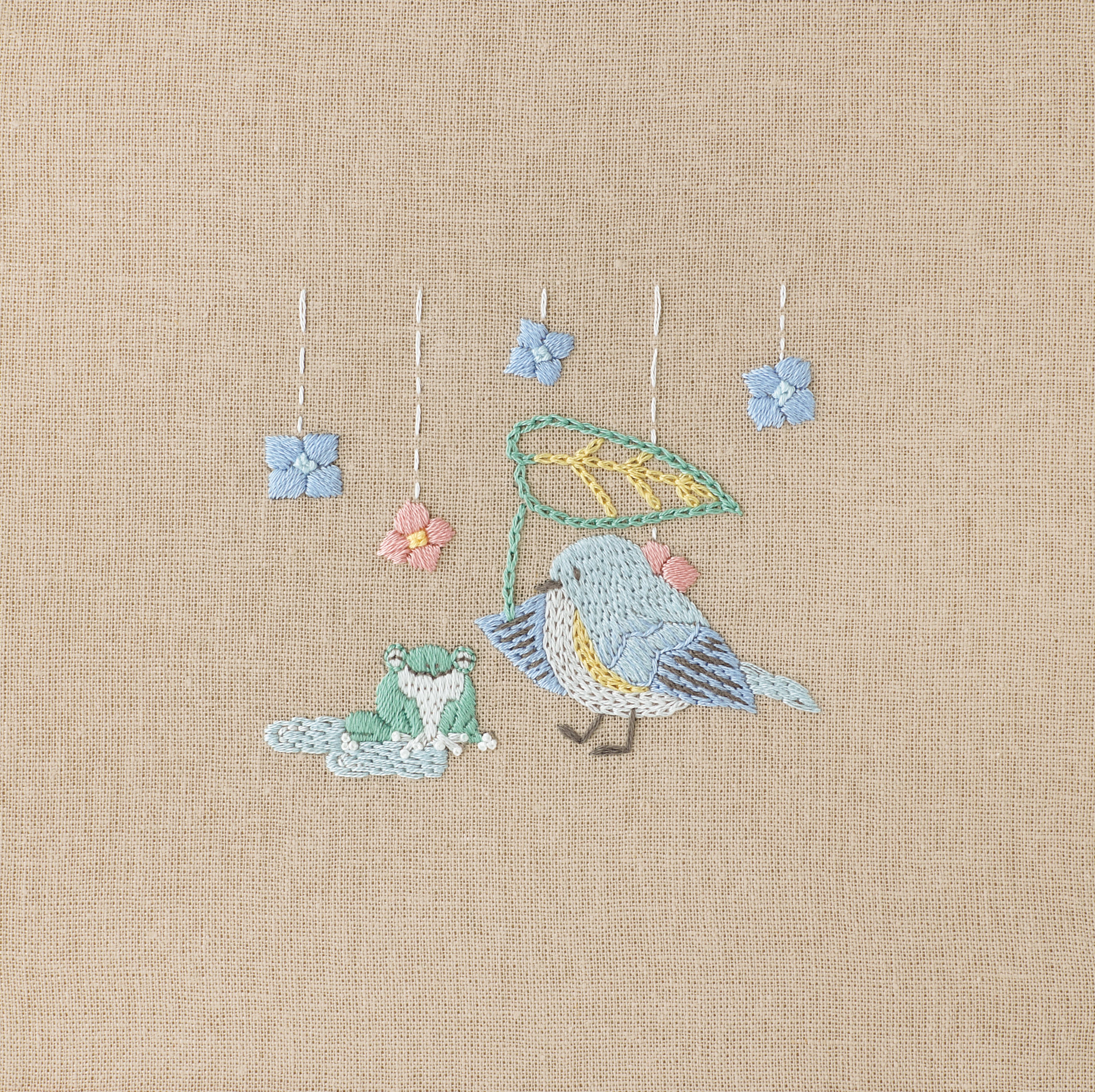 うちの子刺繍 4ぴょんちゃん つむぎちゃん🐰おはぎくん🐰よもぎ