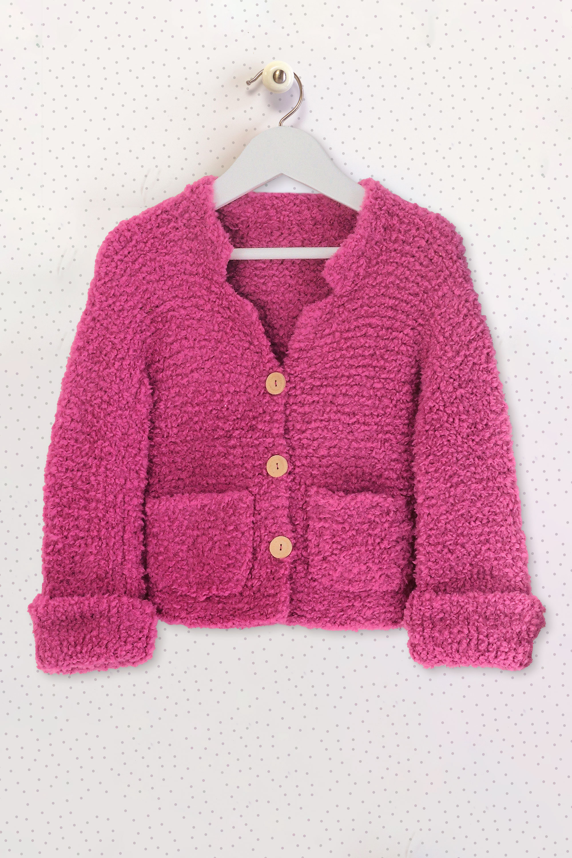 Image for KNIT-8139-TEDDY-CARDIGAN