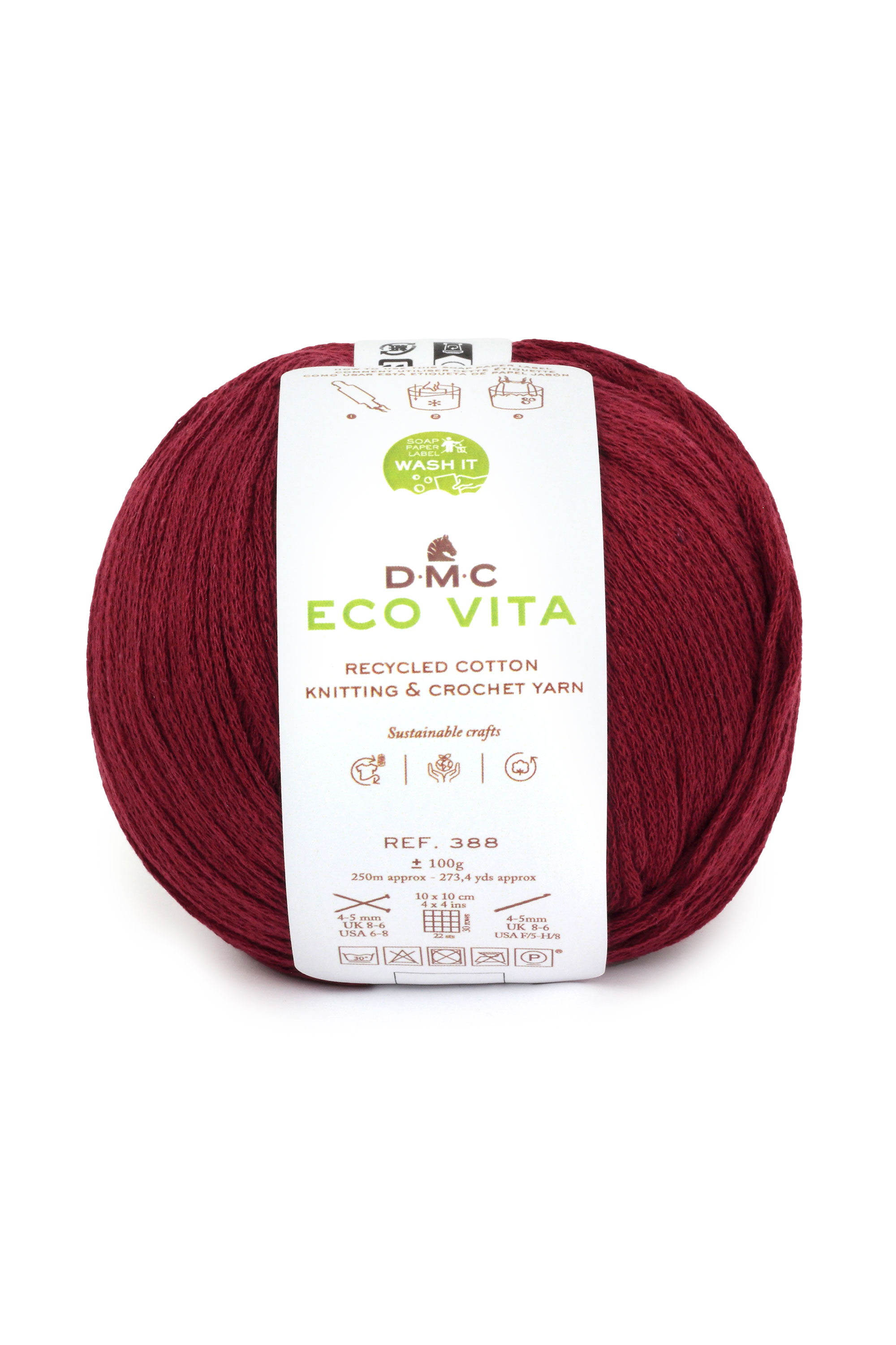 Eco Vita Recycled Cotton Knitting & Crochet Yarn DMC