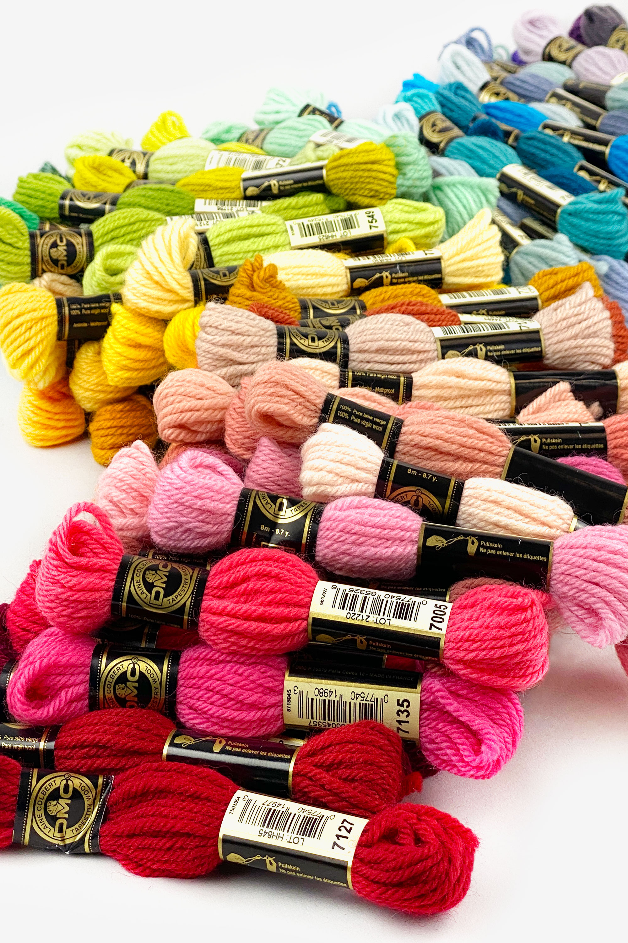 100 yards 10 colors Fiber for Embellishments Novelty yarn Grab Bag 7