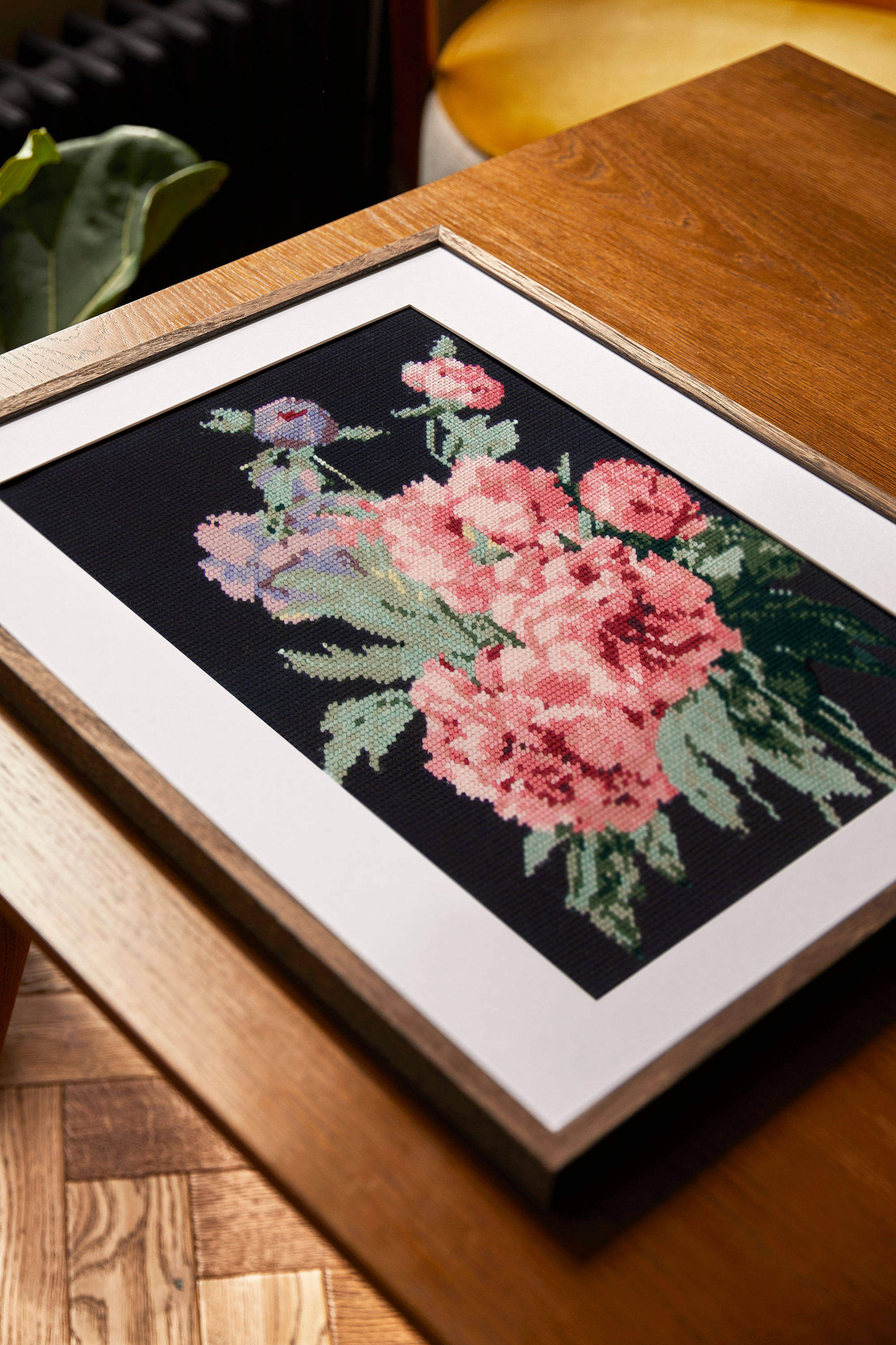 Peony Needlepoint Kit-14X14 Stitched In Wool 